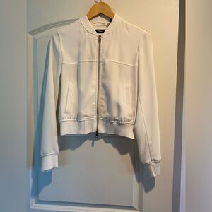 Theory Women’s bomber jacket. NWOT. Small.  Ivory